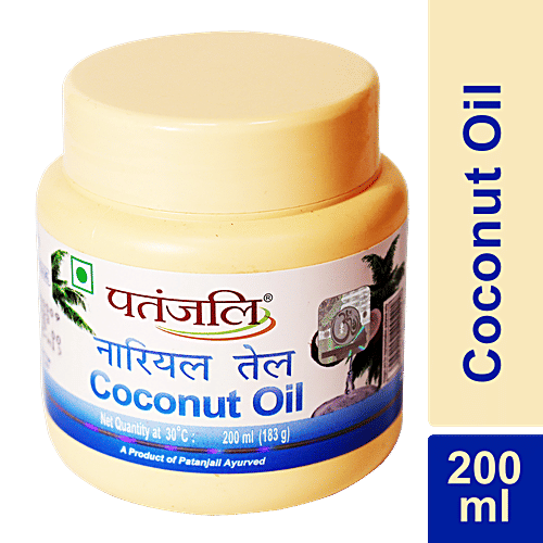 Buy Patanjali Coconut Oil 200 Ml Jar Online At Best Price of Rs 67.2