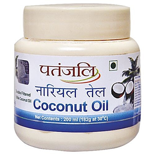 Patanjali Coconut Oil, 200 ml Jar 