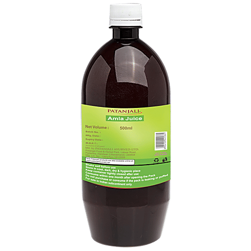 Patanjali Juice - Amla, 500 ml Bottle 