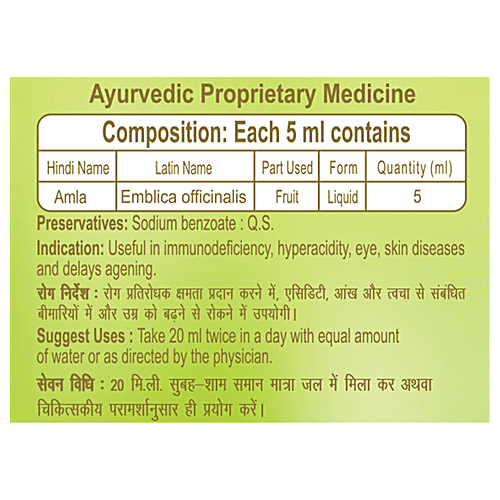 Patanjali Juice - Amla, 500 ml Bottle 