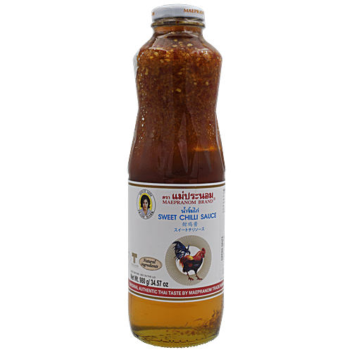 Mae Pranom Sweet Chilli Sauce, 980 g Bottle No Trans Fat, No Cholesterol