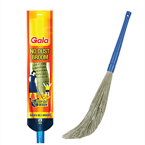 Gala No Dust Broom With Long Handle, 1 pc  3x Long-lasting than Ordinary Brooms, Flexible Bristles