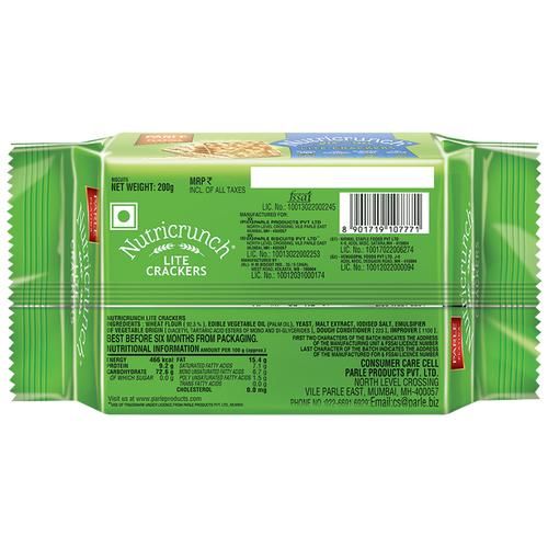 Parle Platina- Nutricrunch Lite Cracker, 200 g Pouch 