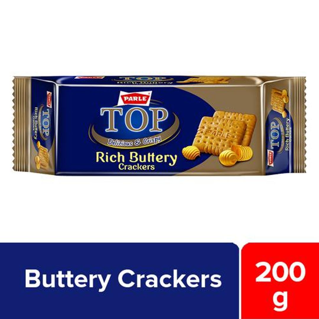 Parle Top Rich Buttery Crackers, 200 g Pouch