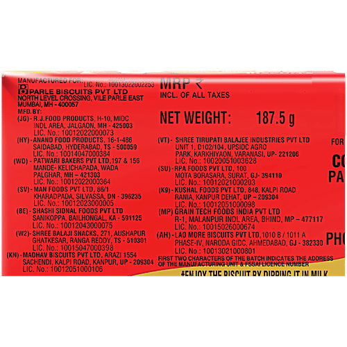 Parle G Gold Biscuits, 187.5 g