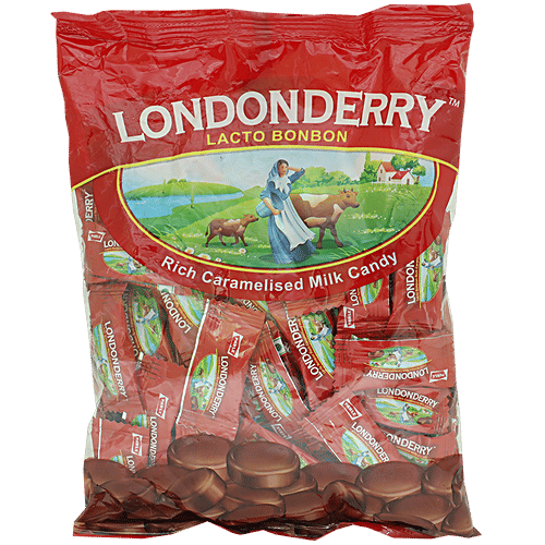 Londonderry Rich Caramelised Milk Candy - Hard Boiled, Creamy, 277 g Pouch Zero Trans Fat