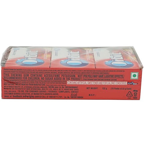 Orbit Wrigleys Chewing Gum - Mixed Fruit, 15 Pcs  Zero Trans Fat