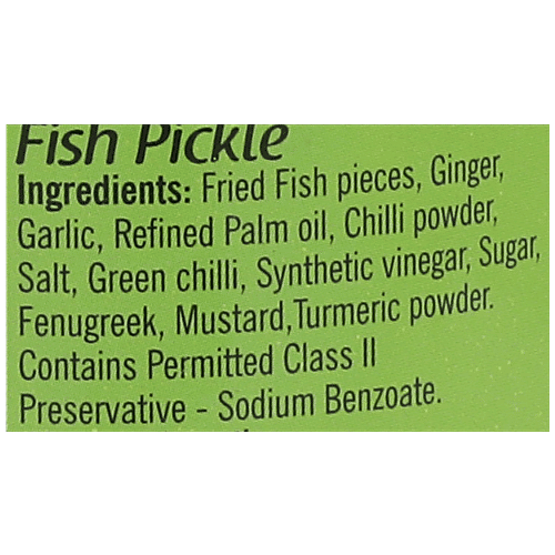 Double Horse Pickle - Fish, 400 g Bottle 