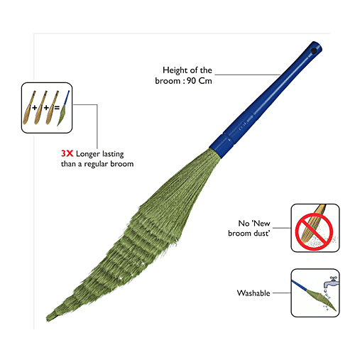 Gala No Dust Broom - 3x Longlasting, 1 pc Pouch 