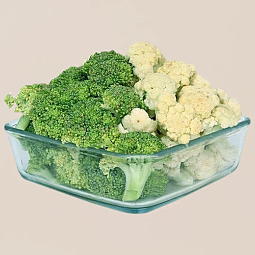 fresho! Cut Cauliflower & Broccoli, Washed, 200 g  