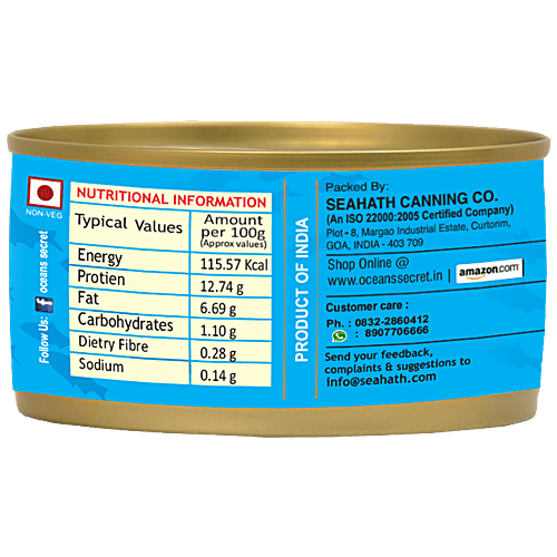Buy Ocean Secret Sardines In Brine 180 Gm Tin Online at the Best Price