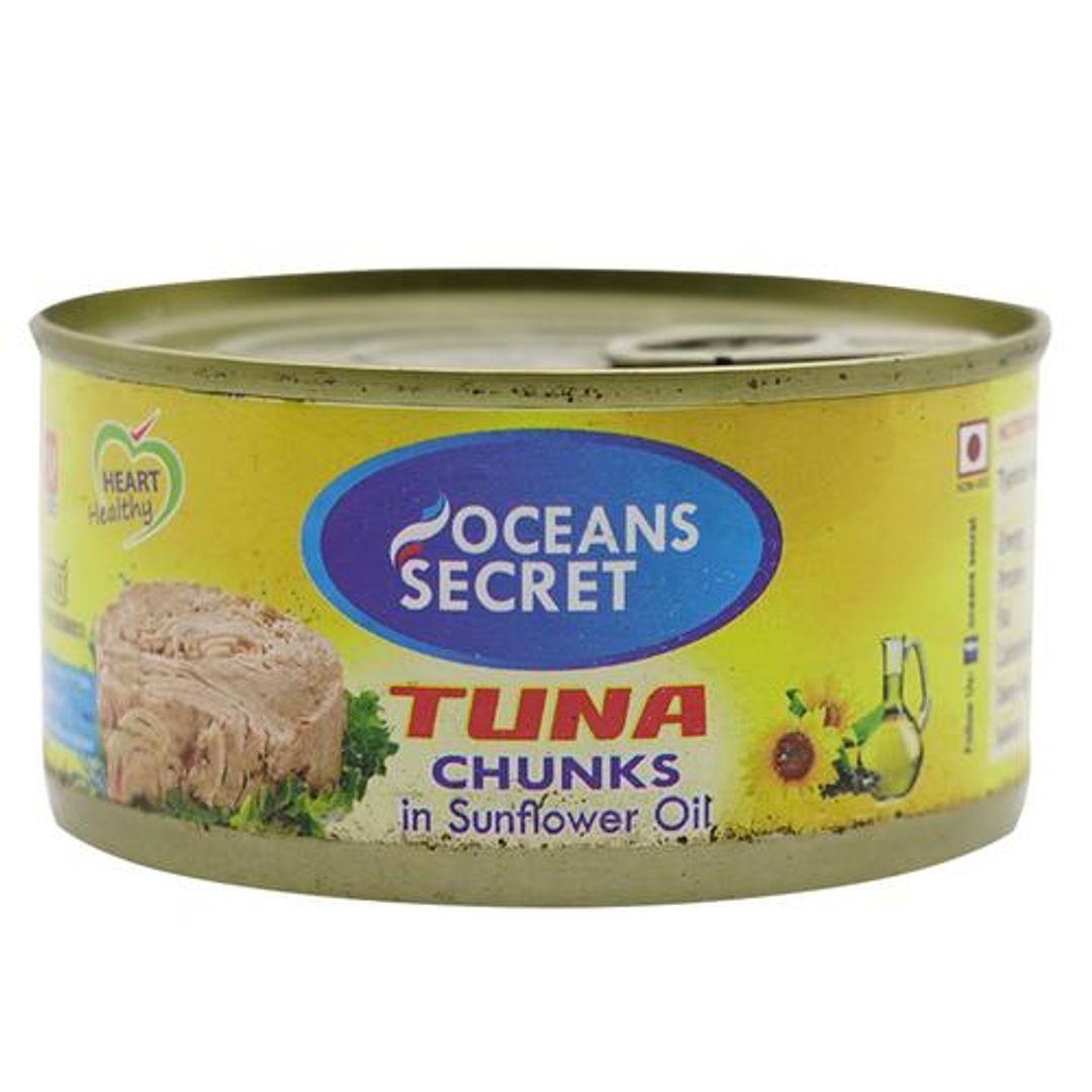 Ocean Secret Tuna Chunks in - Sunflower Oil, 180 g Tin