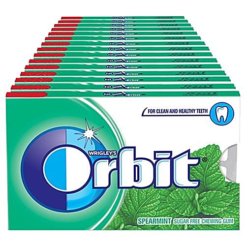 Orbit Wrigleys Chewing Gum - Spearmint, 15 Pcs  Zero Trans Fat