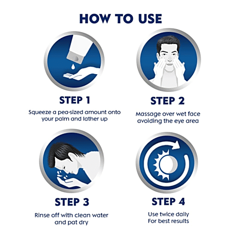 Nivea Men All-In-1 Charcoal Face Wash, 100 g