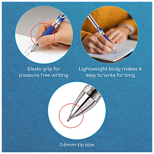 BIC Cello Pinpoint Ballpoint Pens - Blue, 10 pcs  