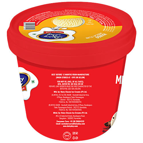 Dairy day Ice Cream Bucket - Mango, 1.5 L  