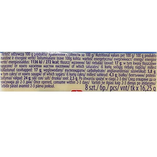 Lactima Processed Cheddar Cheese - Slice, 130 g  