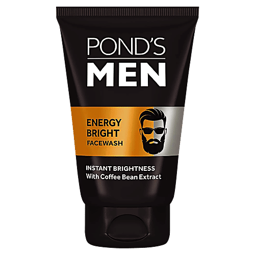 Ponds Men Energy Bright Facewash - With Coffee Bean Extract, Anti Dullness, 100 g  