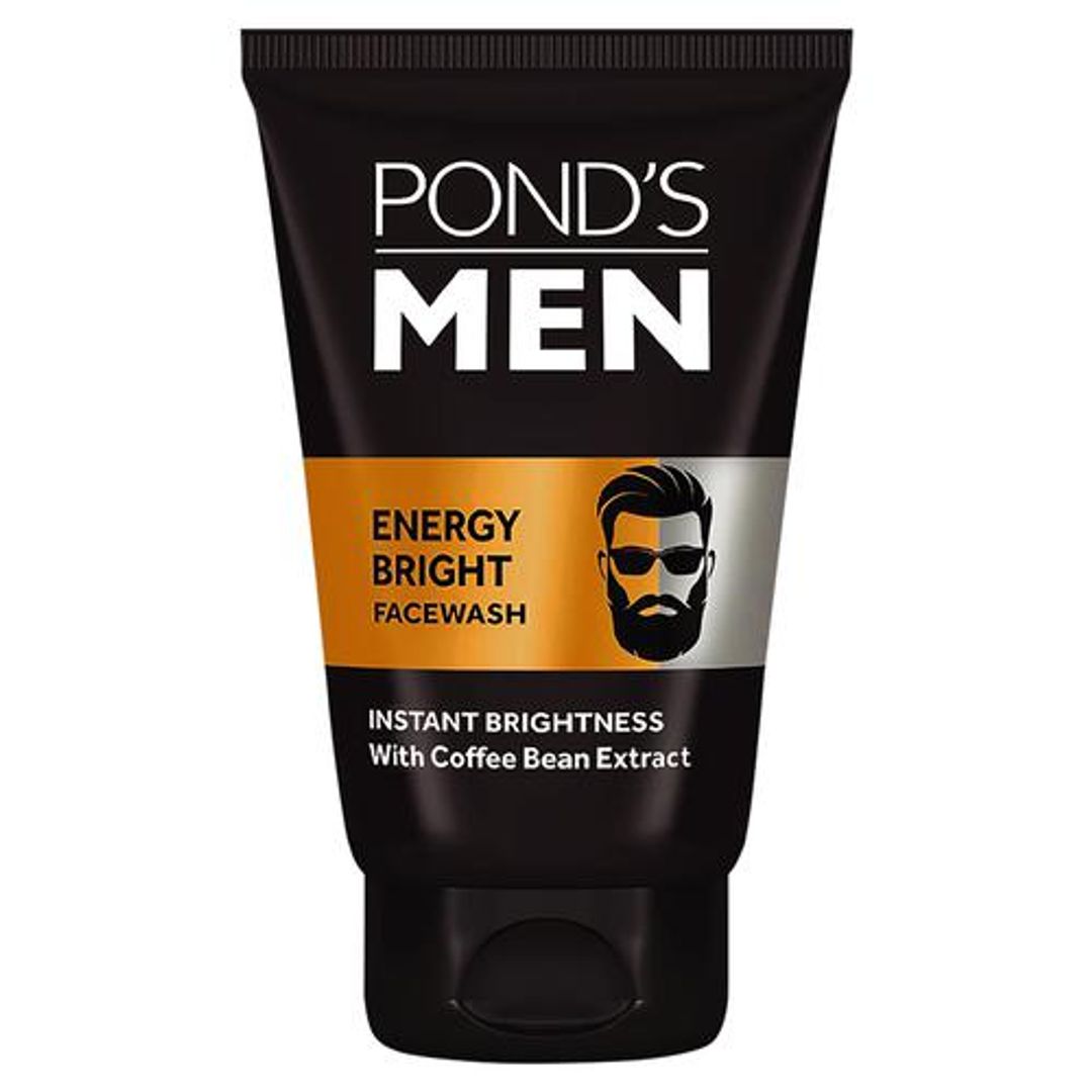 Ponds Men Energy Bright Facewash - With Coffee Bean Extract, Anti Dullness, 100 g 