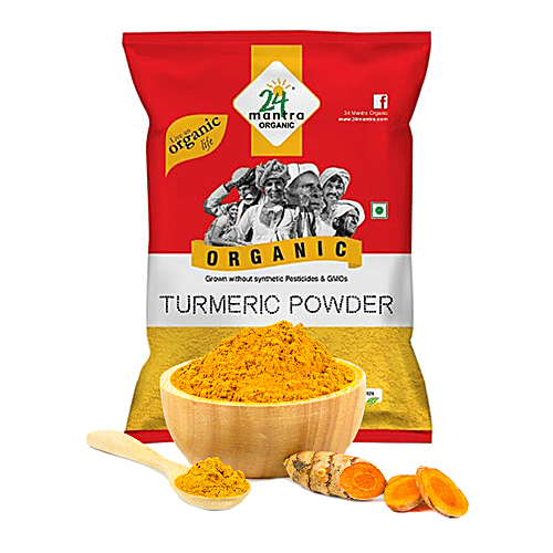 24 Mantra Organic - Turmeric Powder/Arisina Pudi, 200 g Pouch 