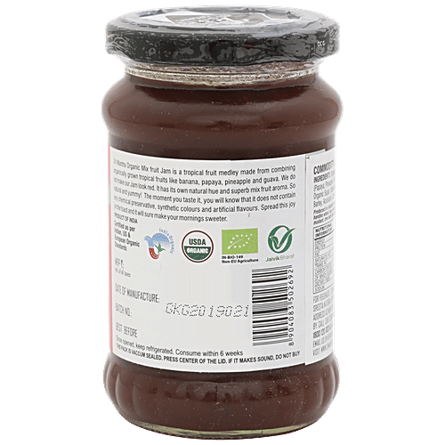 24 Mantra Organic Mixed Fruit Jam, 375 g Bottle 