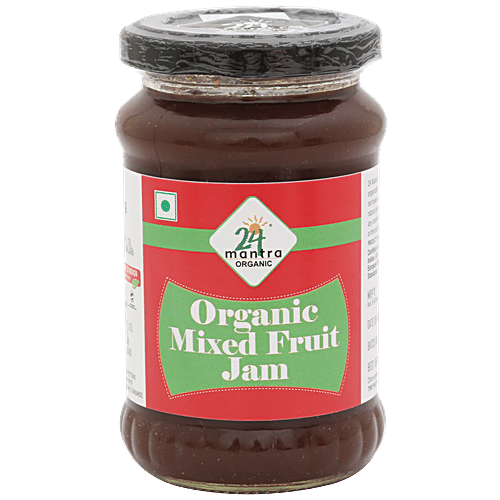 24 Mantra Organic Mixed Fruit Jam, 375 g Bottle 