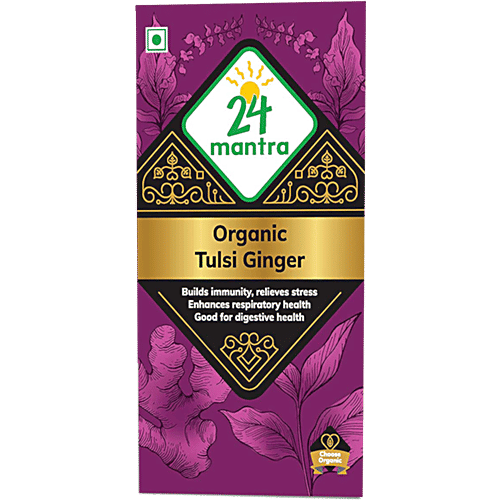 24 Mantra Organic -tulsi-ginger-tea, 50 g Carton 