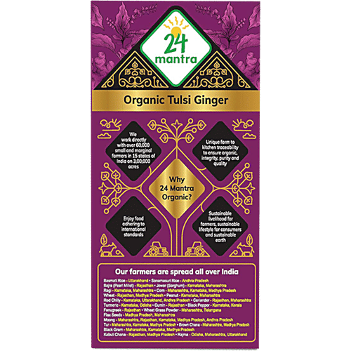 24 Mantra Organic -tulsi-ginger-tea, 50 g Carton 