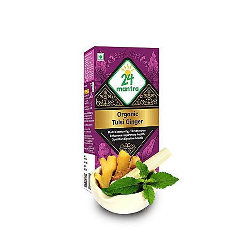 24 Mantra Organic -tulsi-ginger-tea, 50 g Carton 
