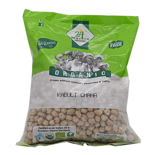 24 Mantra Organic - Kabuli Channa/Bombai Senagalu, 1 kg Pouch 