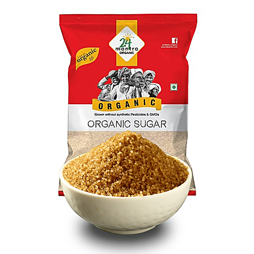 24 Mantra Organic Sugar/Sakhar, 1 kg Pouch 