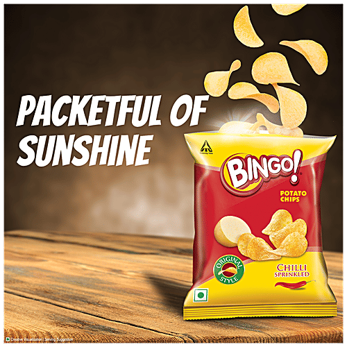Buy Bingo Potato Chips Original Style Chilli Sprinkled 28 Gm Online at