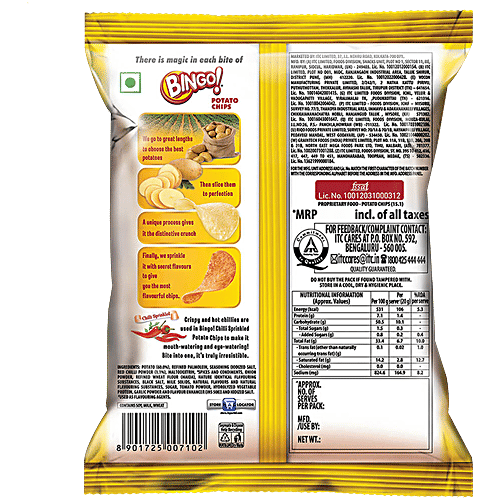 Bingo! Potato Chips - Original Style, Chilli Sprinkled, 21 g  