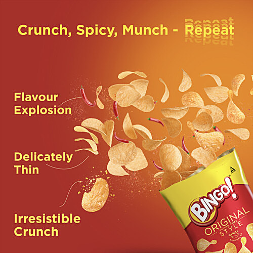 Bingo! Potato Chips - Original Style, Chilli Sprinkled, 21 g  