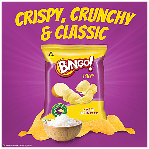 Buy Bingo Potato Chips Original Style Salt Sprinkled 28 Gm Online at the Best Price of Rs 10