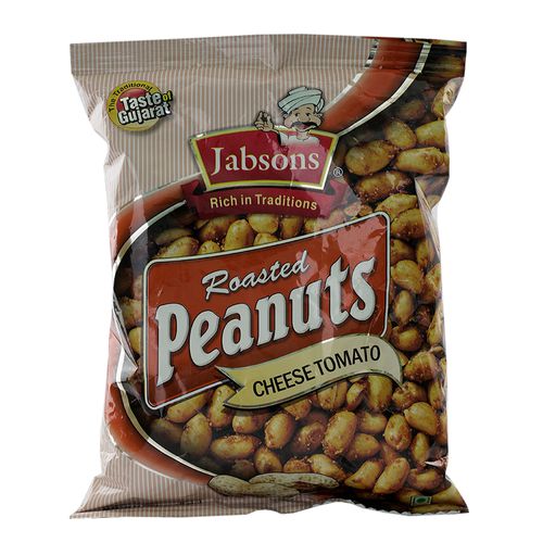 Jabsons Roasted Peanuts - Cheese Tomato, 120 g Pouch 