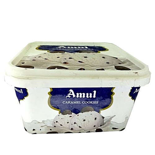 Buy Amul Ice Cream Caramel Cookies 1 Lt Box Online At Best Price