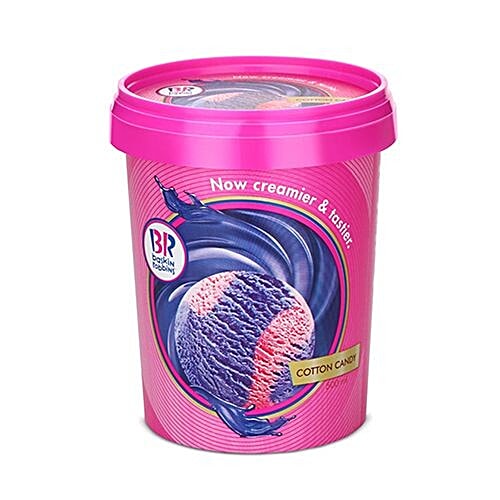 Buy Baskin Robbins Ice Cream Cotton Candy 500 Ml Cup Online At Best Price of Rs null bigbasket