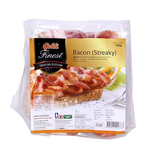 Goldi Finest Bacon - Streaky, 150 g Pouch 