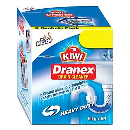Buy Mr. Muscle Dranex Drain Cleaner 50 gm (4+1 Packs) Online at Best