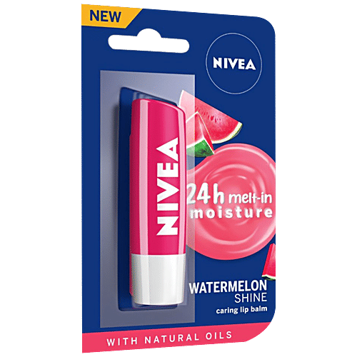 Nivea Caring Lip Balm, 4.8 g Watermelon Shine