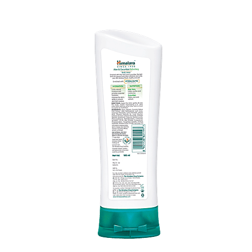 Himalaya Refreshing Body Lotion - Aloe & Cucumber, Hydra-Nutri Balance, 100 ml Hydra-Nutri Balance