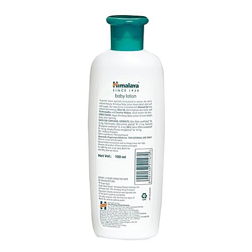 Himalaya Baby Baby Lotion, 100 ml Bottle 