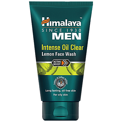Himalaya Men Intense Oil Clear Lemon Face Wash, 50 ml  