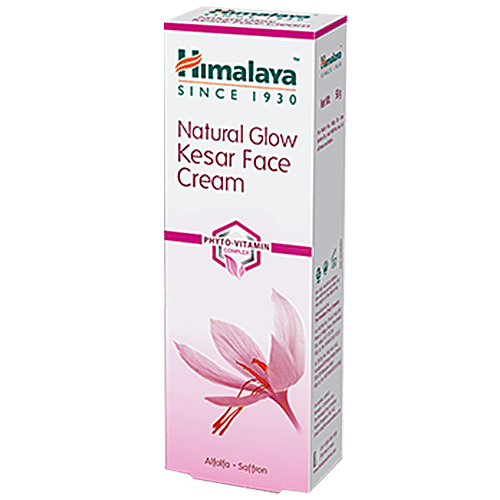 Buy Himalaya Natural Glow Kesar Face Cream 50 Gm Carton Online At Best