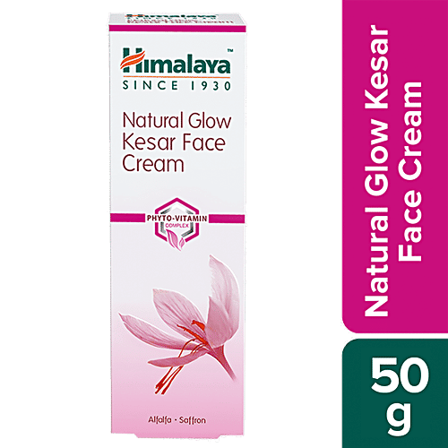 Buy Himalaya Natural Glow Kesar Face Cream 50 Gm Carton Online At Best
