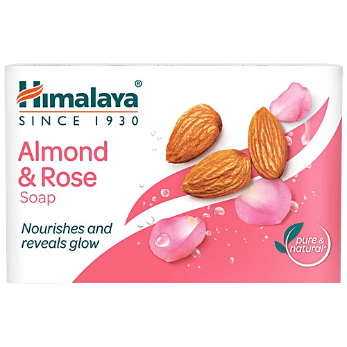 Himalaya Almond & Rose Soap, 125 g  Moisturizes & Cools Skin