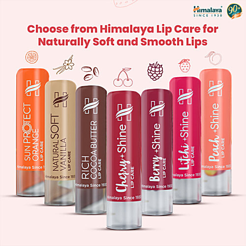 Himalaya Strawberry Shine Lip Care, 4.5 g  Natural Gloss, Soft & Nourished Lips
