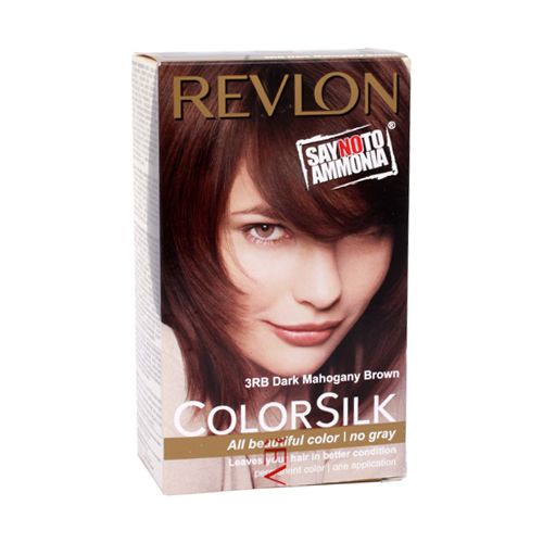 Revlon Colour Silk Kit 3rb Dark Mahogany Brown No Gray Colourant Cream Developer After Colour Conditioner 40 Ml 40 Ml 11 8 Ml