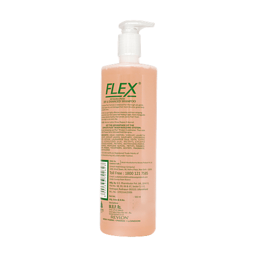 Revlon Flex Body Building Shampoo - Dry Damaged, 592 ml Bottle 